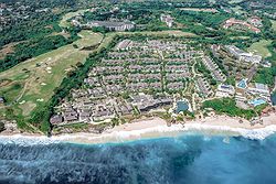Jumeirah Bali Aerial Shot From Beach