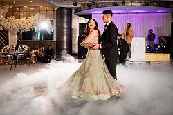 Bride and Groom in the Gatsby Ballroom at Old Thorns Hotel & Resort Hampshire