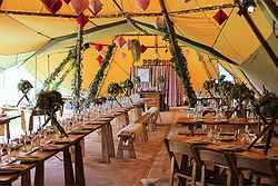 Tipis at Beaumont Hall